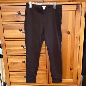 LC Lauren Conrad Dark Chocolate Brown Leggings